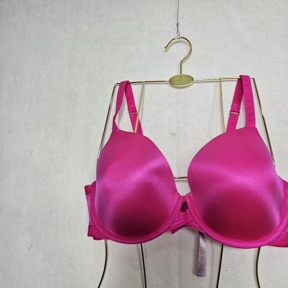 Savage × Fenty Deep Pink Microfiber Underwire T-Shirt Bra 38DD - Picture 9 of 10